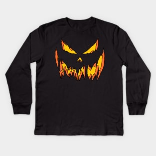 Classic Jack-o'-lantern Kids Long Sleeve T-Shirt